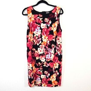 Chico's Floral Sleeveless Lined Dress Abstract Work Church Special Event, 3 (16)